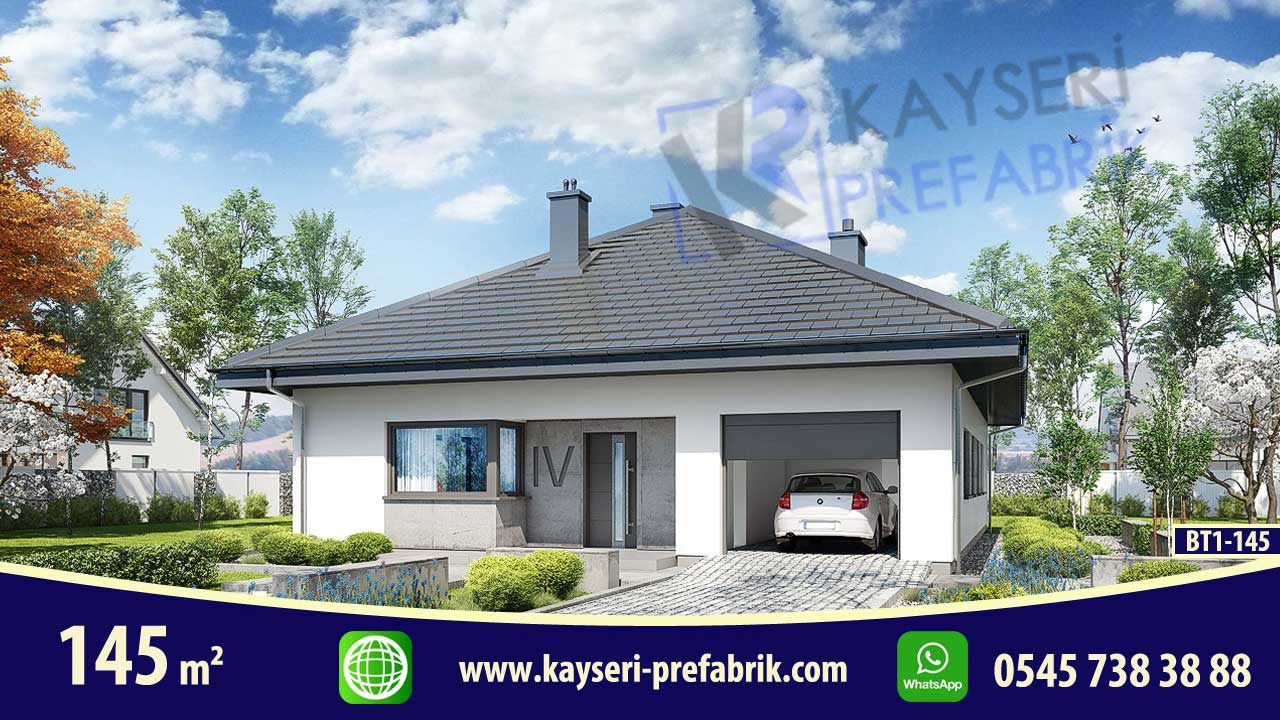 145 mt2 Butik Prefabrik Villa