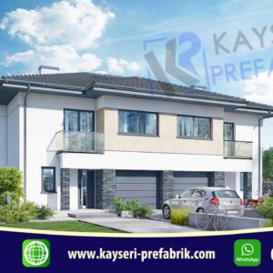 335 mt2 Butik Dubleks Prefabrik Villa